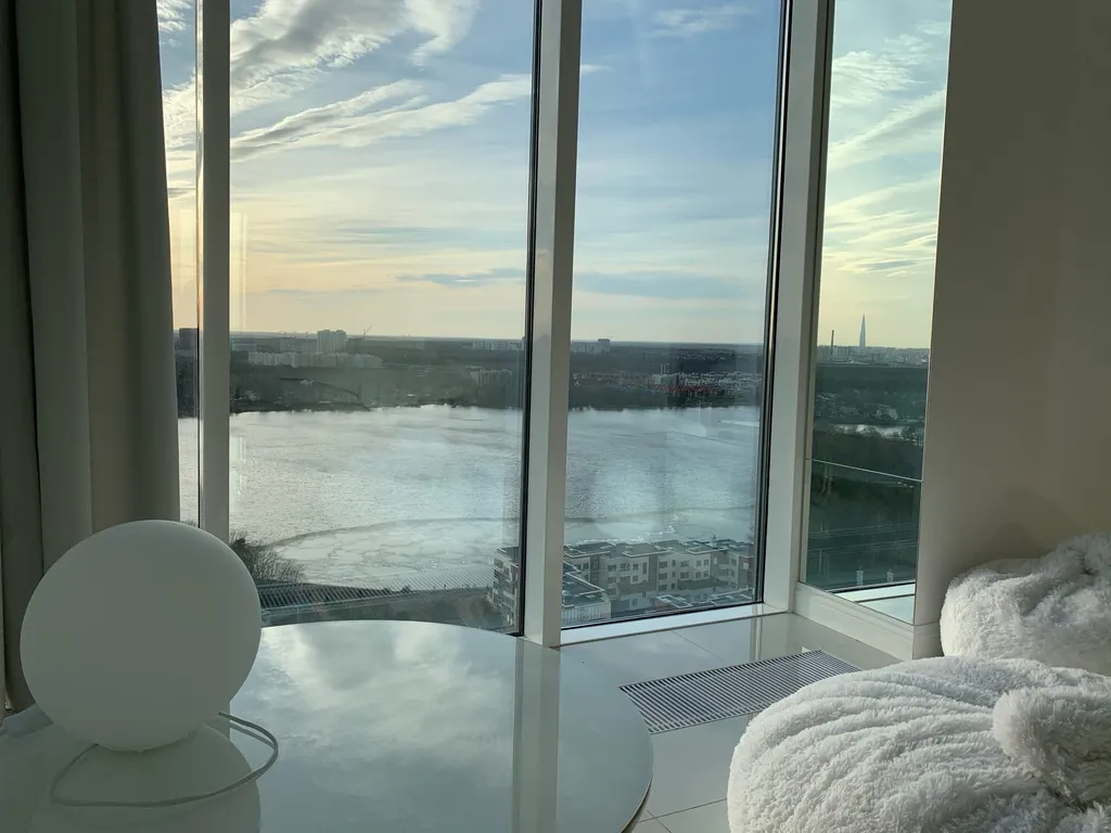 Квартира Квартира Белая панорамная студия Dream Sky — Санкт-Петербург