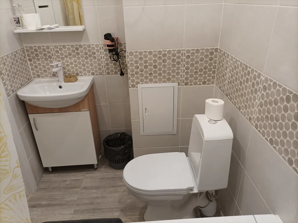 Уютная студия на берегу Волги 2+1