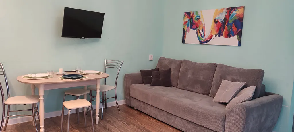 Евродвушка с отдeльной спальней и кухней с диваном