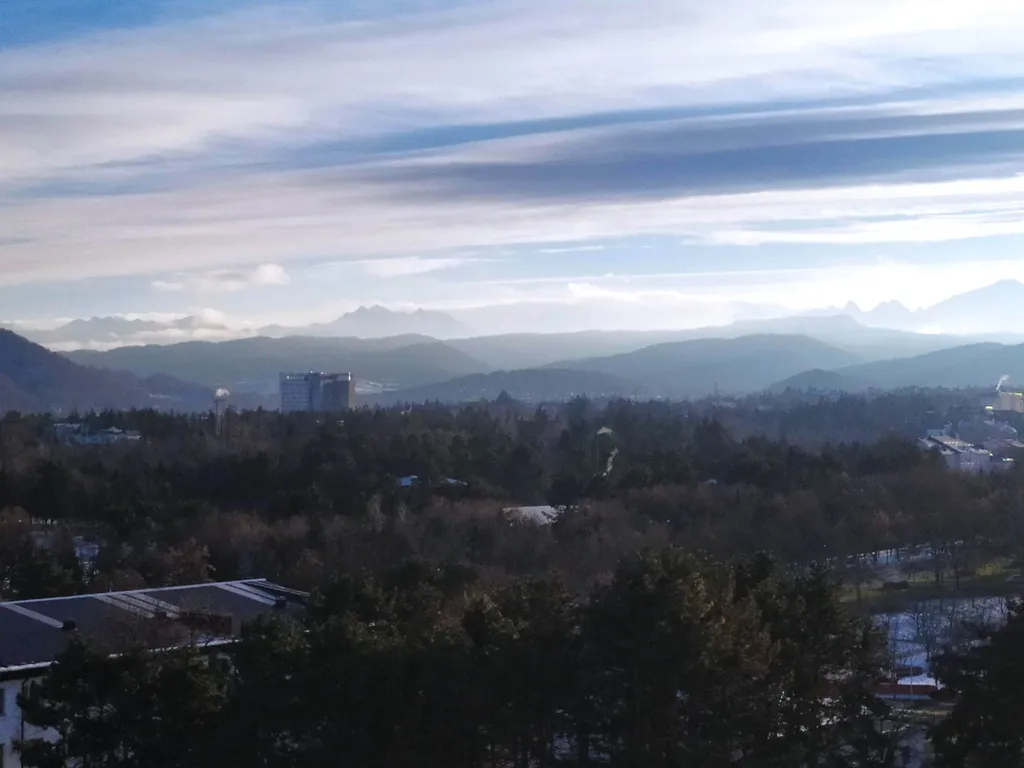 Красивый вид на горы