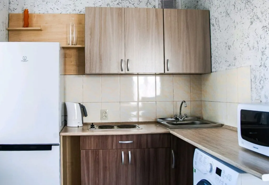 Студия с дизайнерским ремонтом