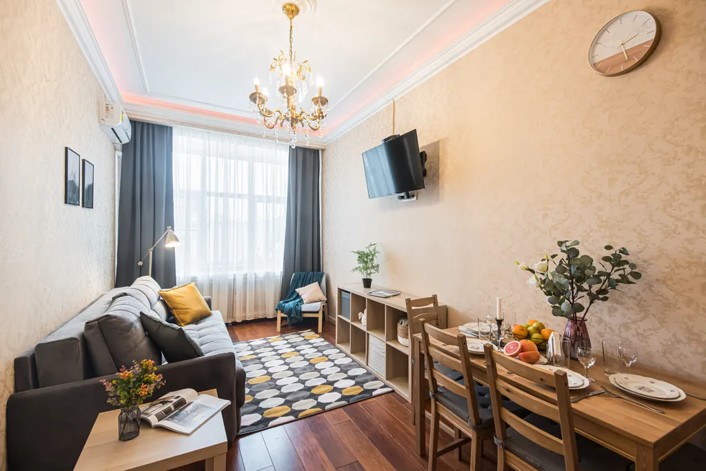 Квартира Квартира С видом на Камергерский: кровать 200×200 у Кремля — Москва