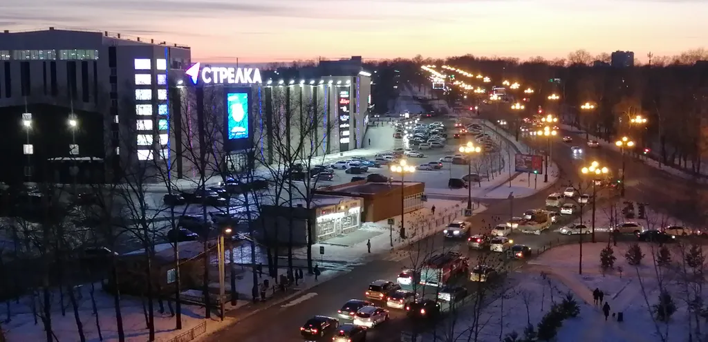 Квартира с панорамным видом на город у аэропорта