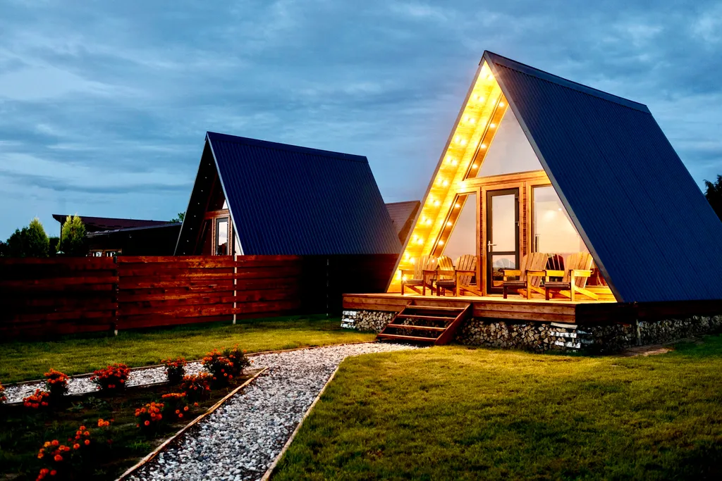 Aframe black (Дом на берегу Рыбинского моря)