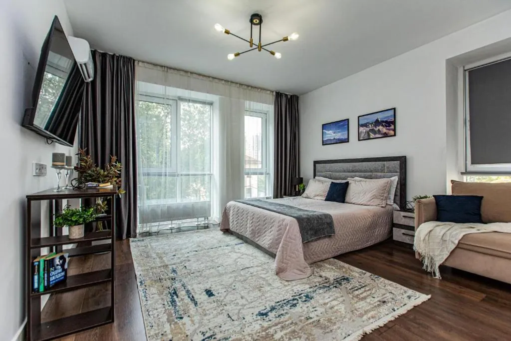 1-ком квартира Bayhouse в ЖК Абай 130 для 5-х  гостей