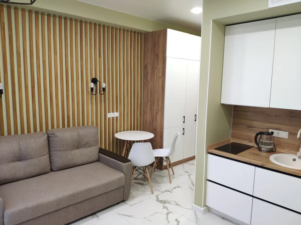 Квартира Современная и очень уютная студия в ЖК "Семейный", центр п.Лазаревское — аренда посуточно в Лазаревское