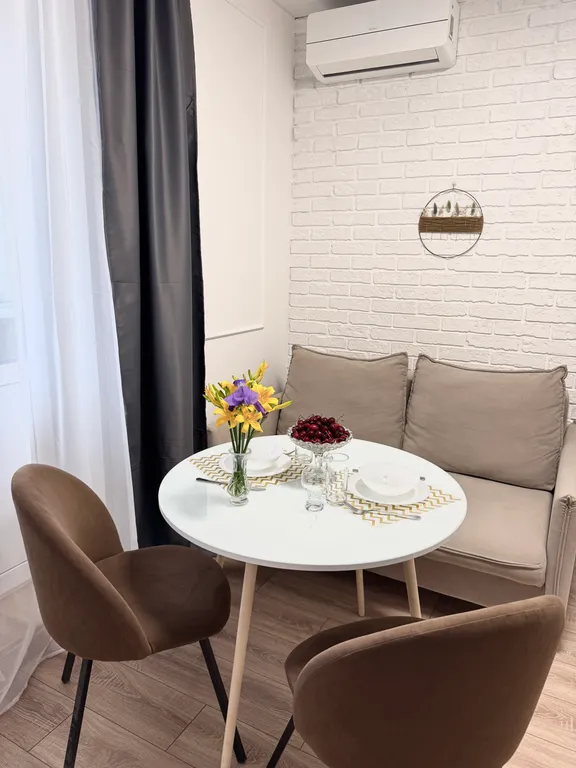 1-комнатная квартира с камином и двумя санузлами