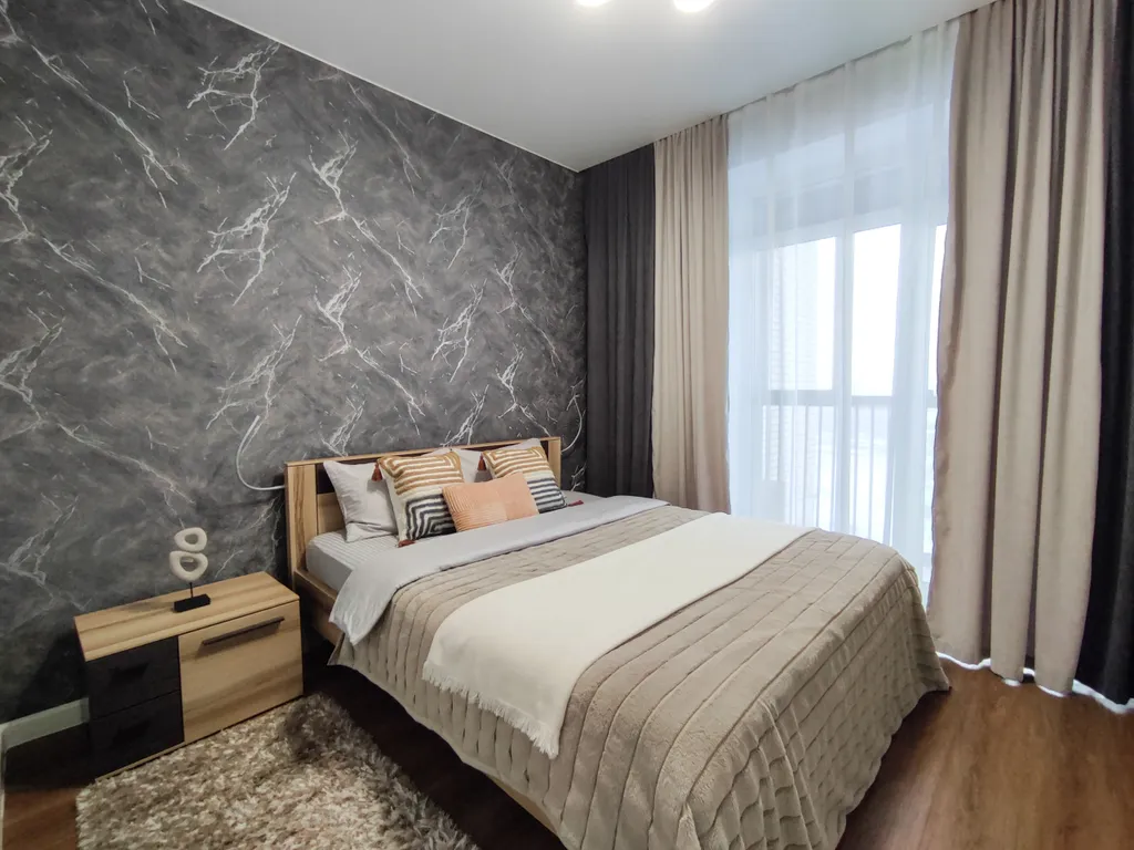 Двухкомнатная студия с красивым видом на город