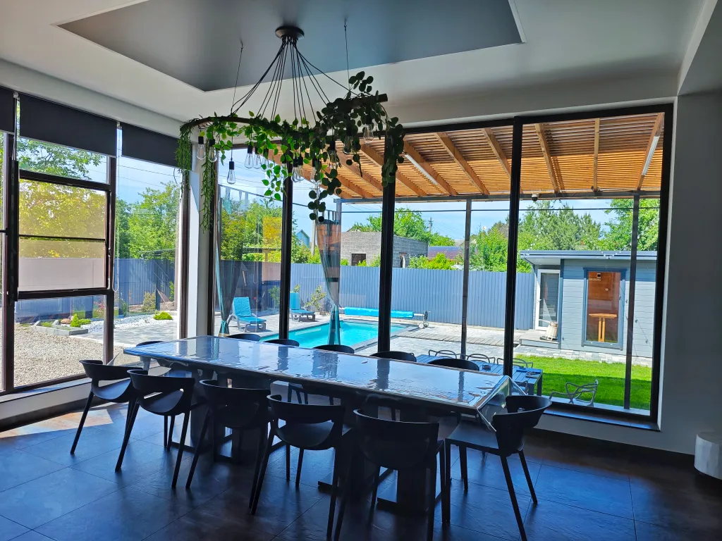 Коттедж Вилла Кокос - частный дом, бассейн с подогревом, баня — Елизаветинская