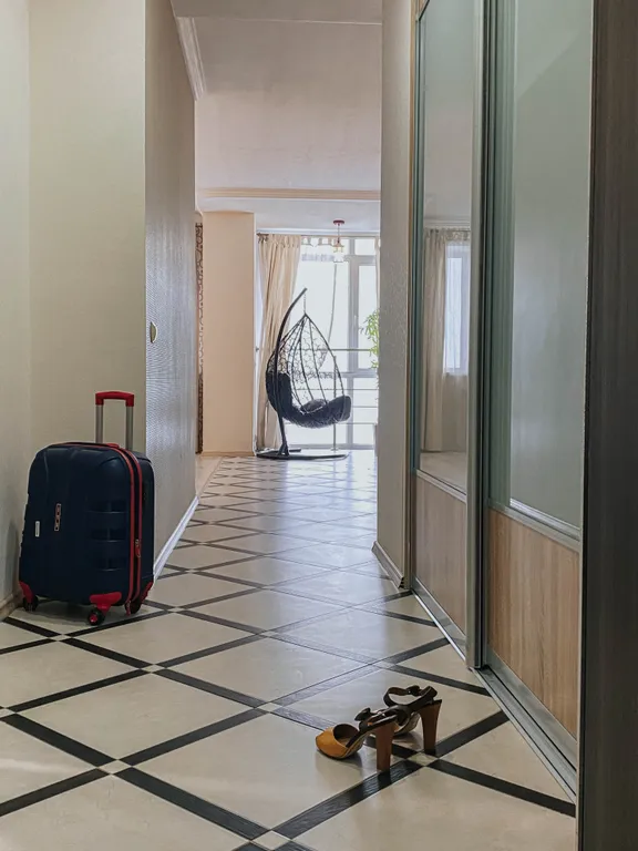 Студия в центре с видом на город