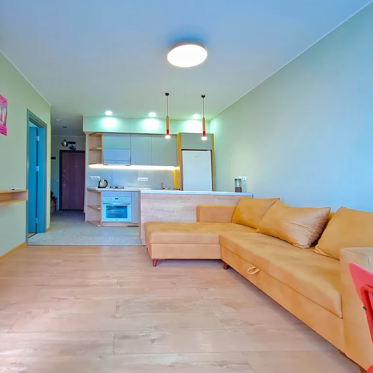 Комфорт и вид на море Отдельная спальня Гостиная Кухня Балкон