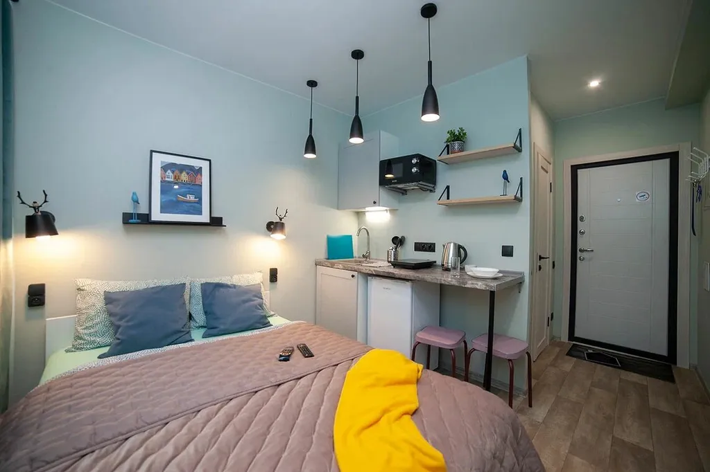 Уютная студия на семью из 2 человек