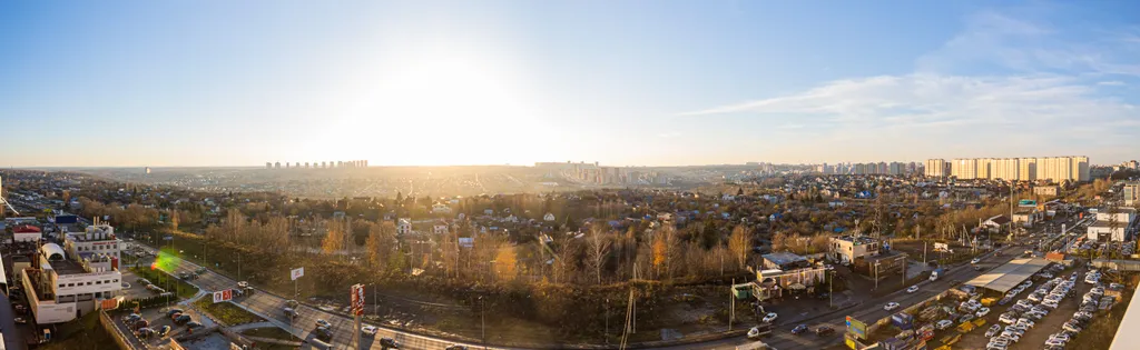 Стильная студия с видом на город в 20 минутах до центра