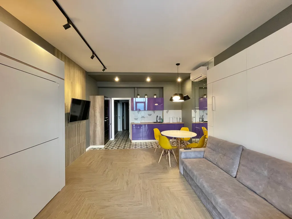 Апартаменты с видом на морской закат и бассейн