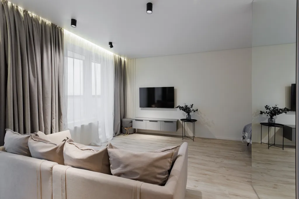 Студия премиум класса с видом на город