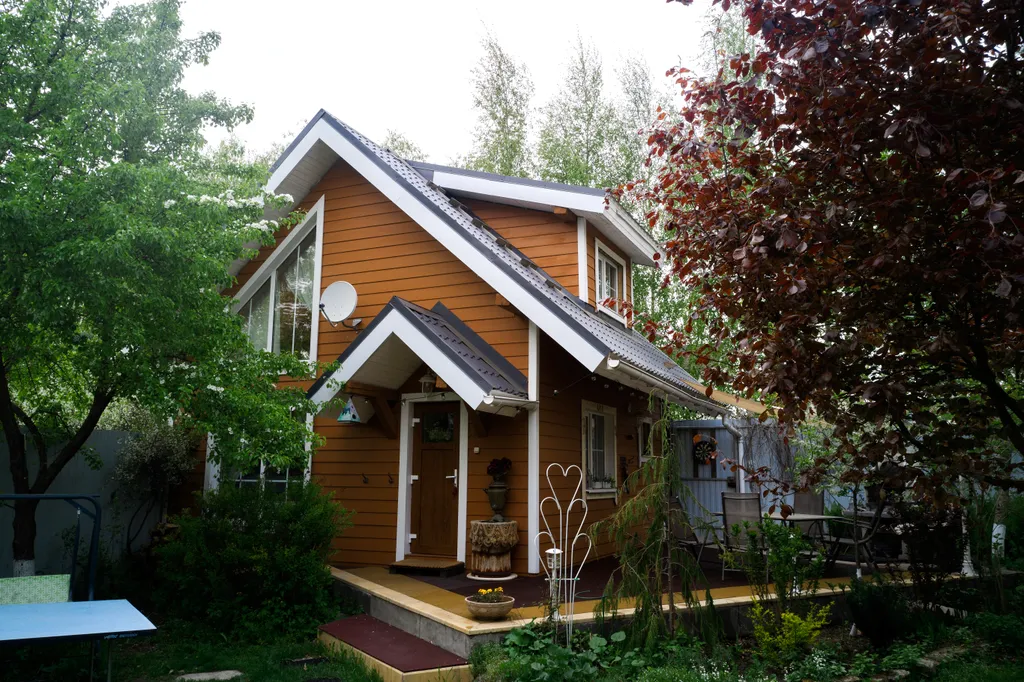 Домик-баня с камином