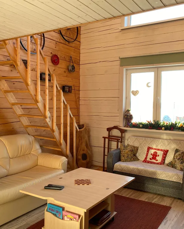 Дом-баня с видом на Волгу