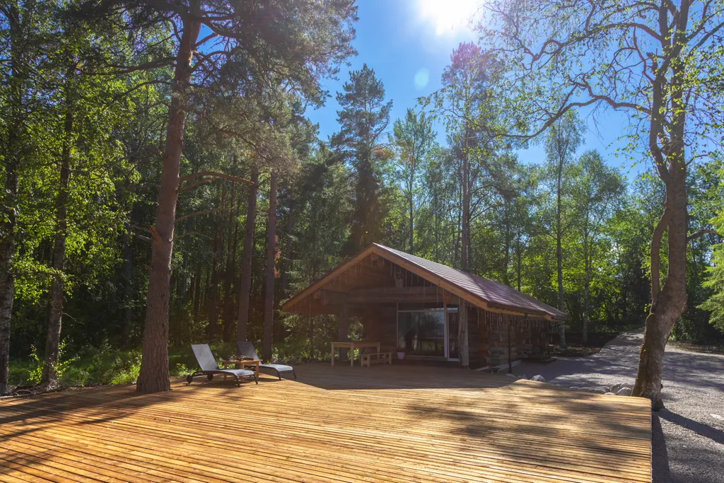 Коттедж из сосны Кело с видом на озеро