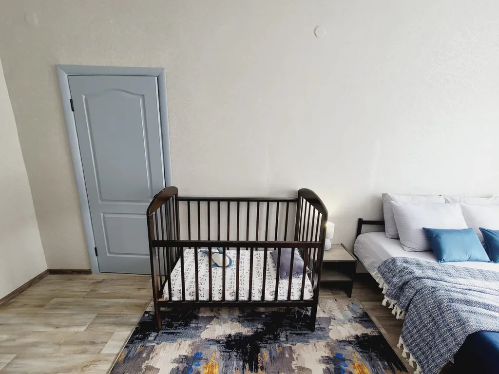 Просторная двухкомнатная квартира с балконом рядом с аквапарком