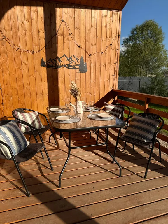 Уютный дом в стиле барнхаус с баней - купелью фурако