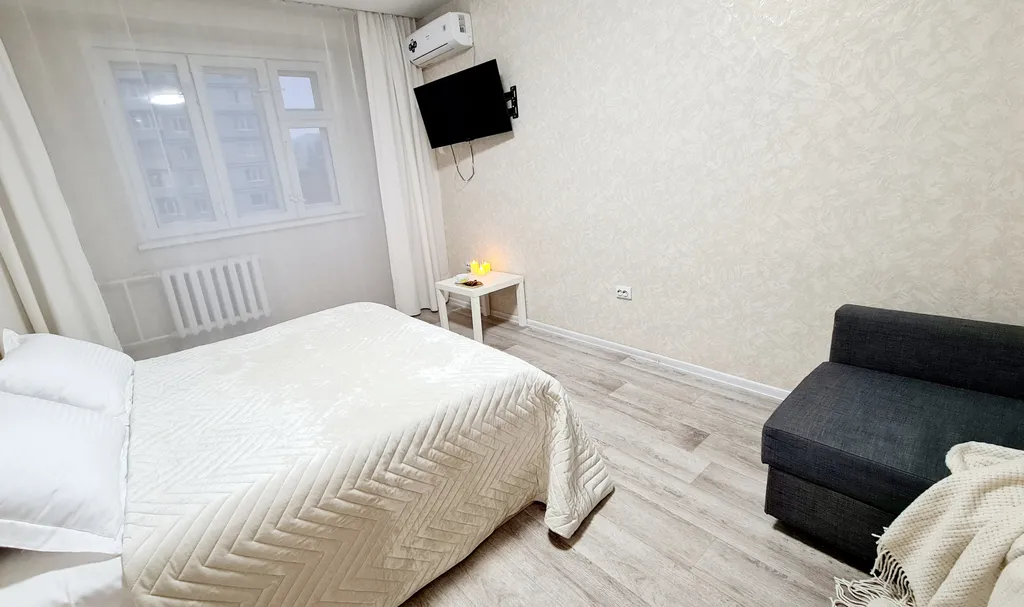 Уютная квартира в светлых тонах рядом с аквапарком Улёт