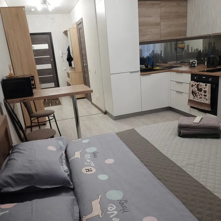 Чистая квартира-студия в ЖК Акварели