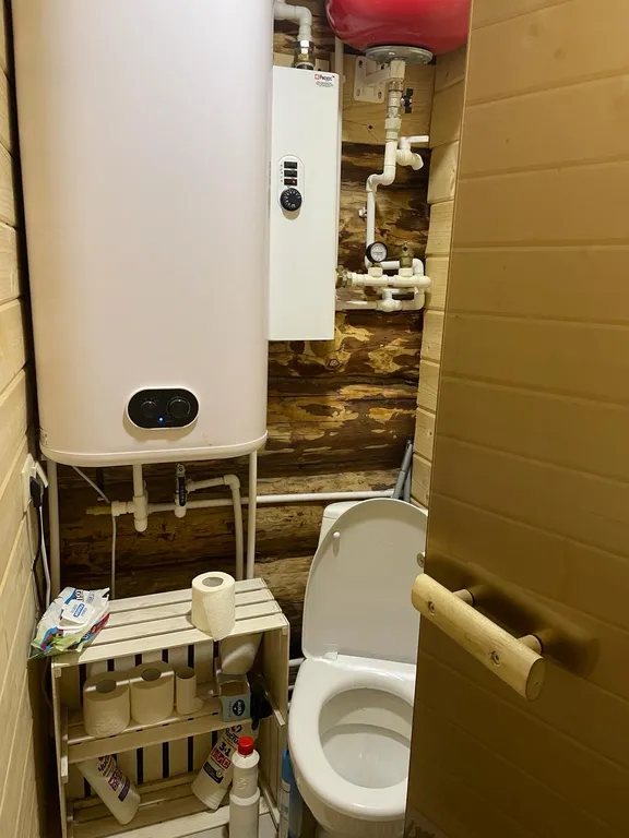 Коттедж Дом-баня с шикарным видом из окна и сибирским банным чаном — Васькино