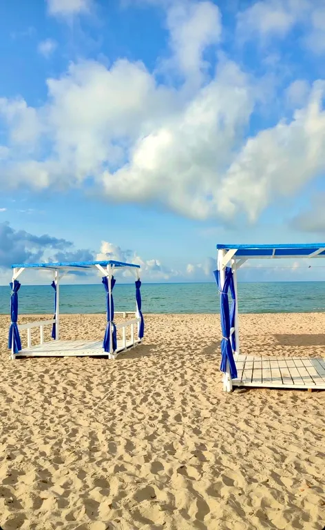 Апартамент с кухней и стиральной машиной у моря