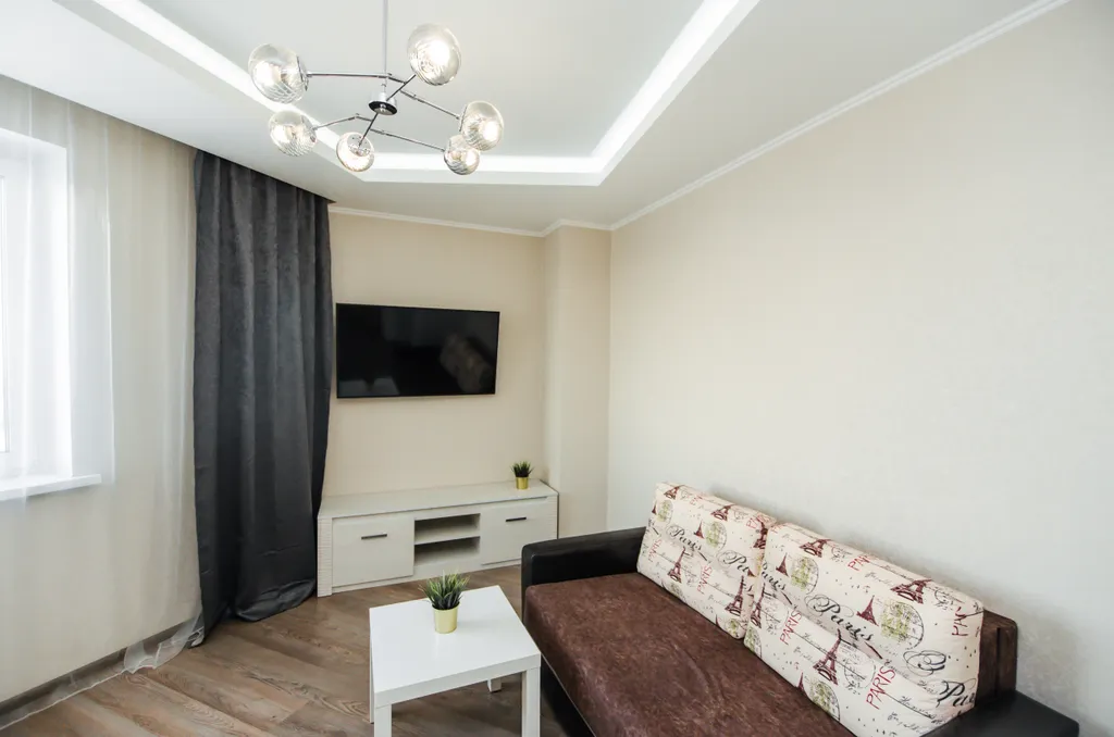 Светлая квартира с красивым видом на город рядом с центром