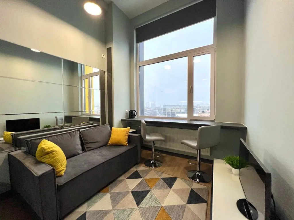 Квартира Двухуровневые апартаменты Gray Glass в 5 минутах от метро Нагорная — Москва