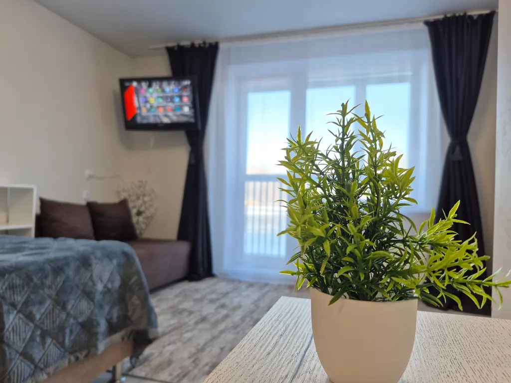 Студия на набережной с видом на реку