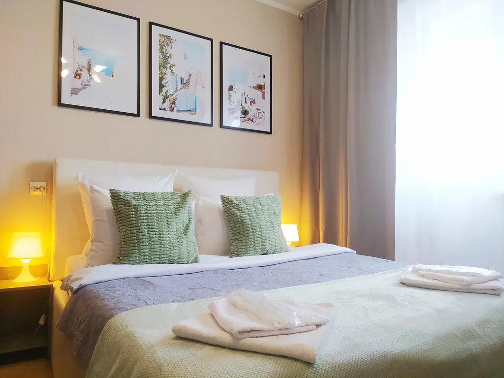 Апартаменты с панорамным балконом для отдыха семьей и командированных