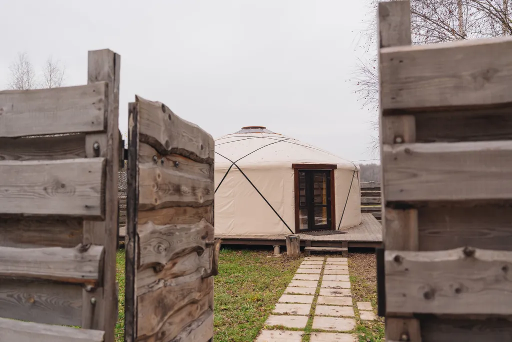 Коттедж Современная круглогодичная Юрта со всеми удобствами рядом с Коломной — Михеево