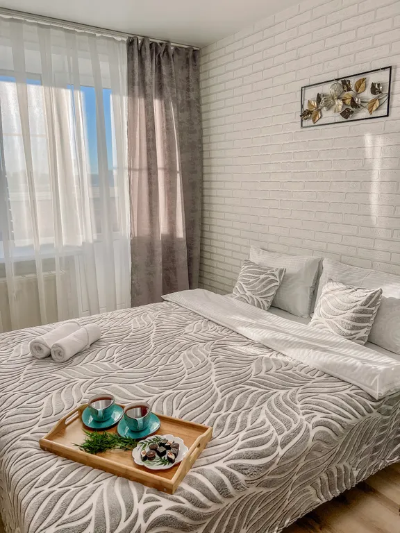 Новая студия  с 2-мя раздельными спальными местами от Город 18