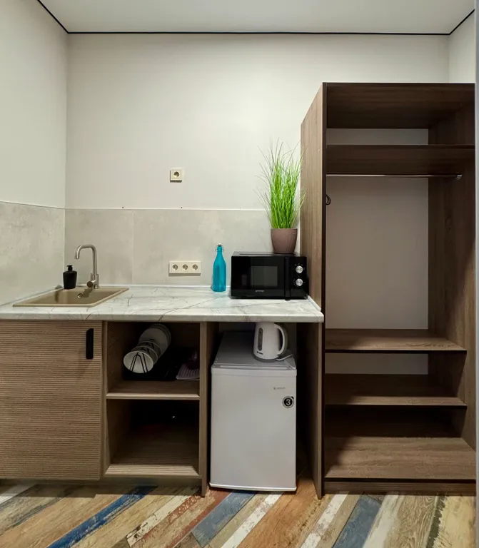 Студия с кухней для 3х гостей