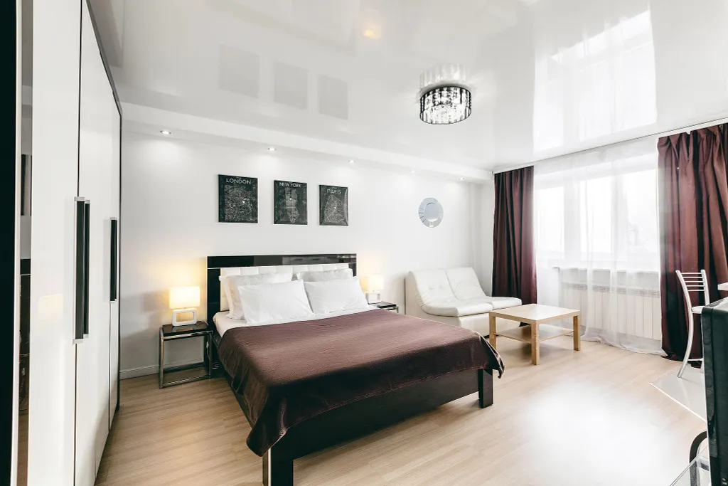 Квартира с кондиционером и горячей водой, центр