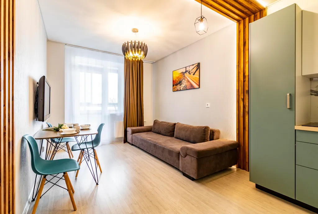 Евродвушка около метро Чкаловская для 4-х гостей