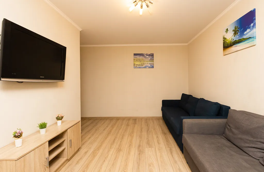 Просторная двухкомнатная квартира с большим балконом