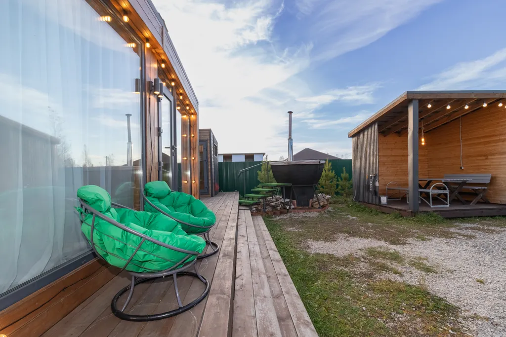 Дом 35m2 — чан, кухня, Wi-Fi