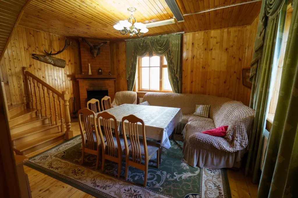 Коттедж с камином и видом на горы