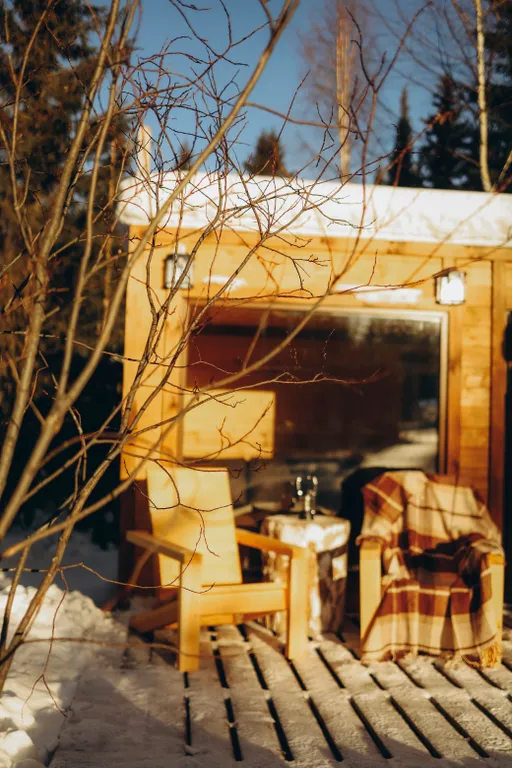 Семейный домик с отдельной спальней (эльбрус) горячая купель (платно)