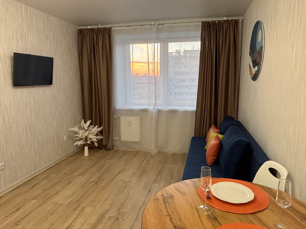 Апартаменты с отличной локацией рядом с ТЦ, Ледовым, парками, аквапарками