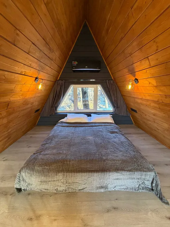 Дом A-Frame с купелью для Вашего уютного отдыха