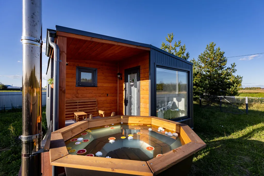 Уютный домик с банным чаном