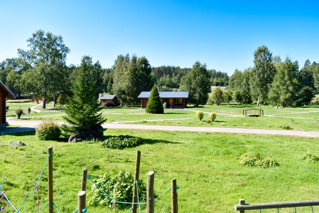 Семейный коттедж с сауной, на тихом берегу озера Воукса