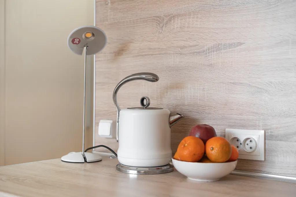 Очень теплый апартамент с открытым балконом, кухней, парковкой