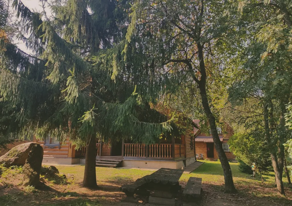 Бревенчатый коттедж на озере Селигер