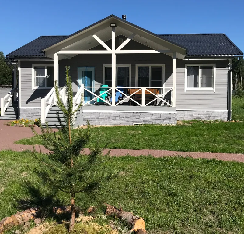 Коттедж Супер дом на Вуоксе с камином и баней — Четверяково