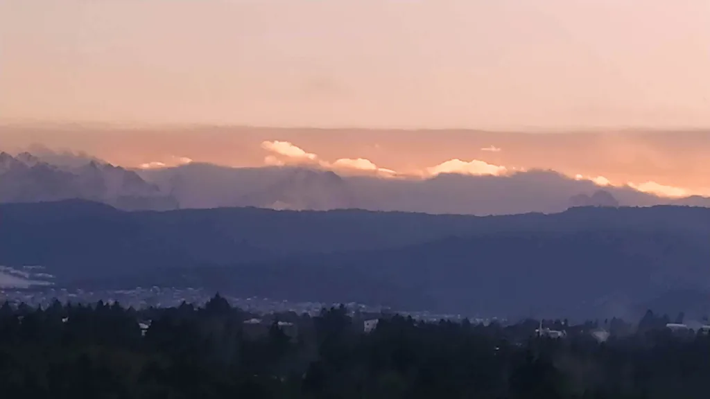 Красивый вид на горы