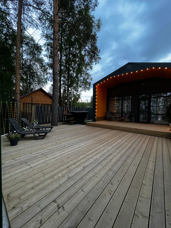 Коттедж Дом на берегу озера в Карелии — Чална